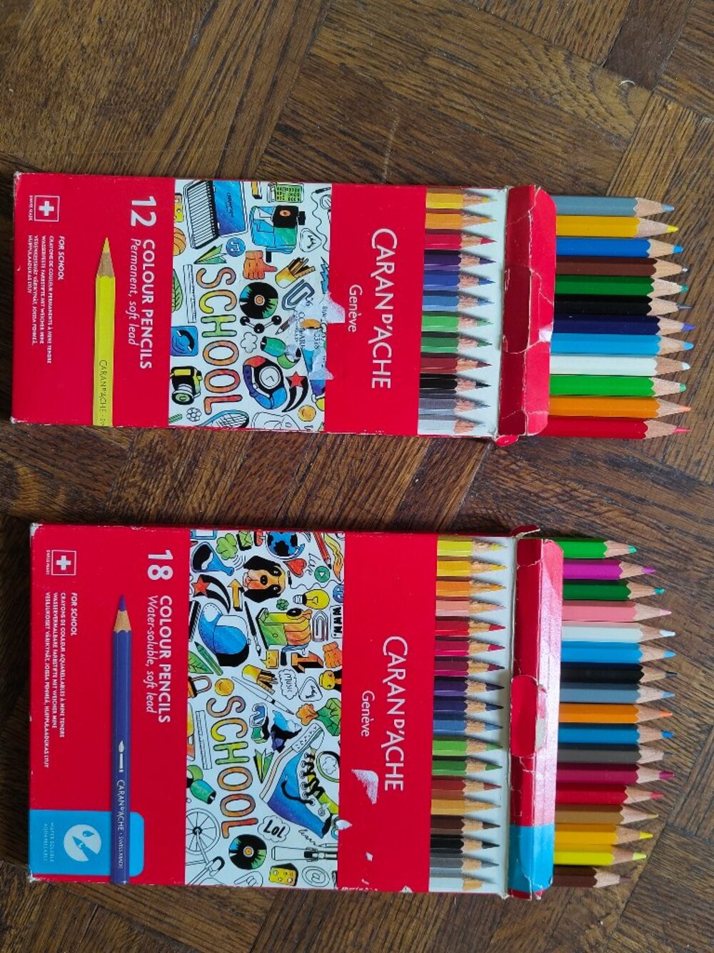 Caran D'Ache Swiss Made Colour Pencils for School